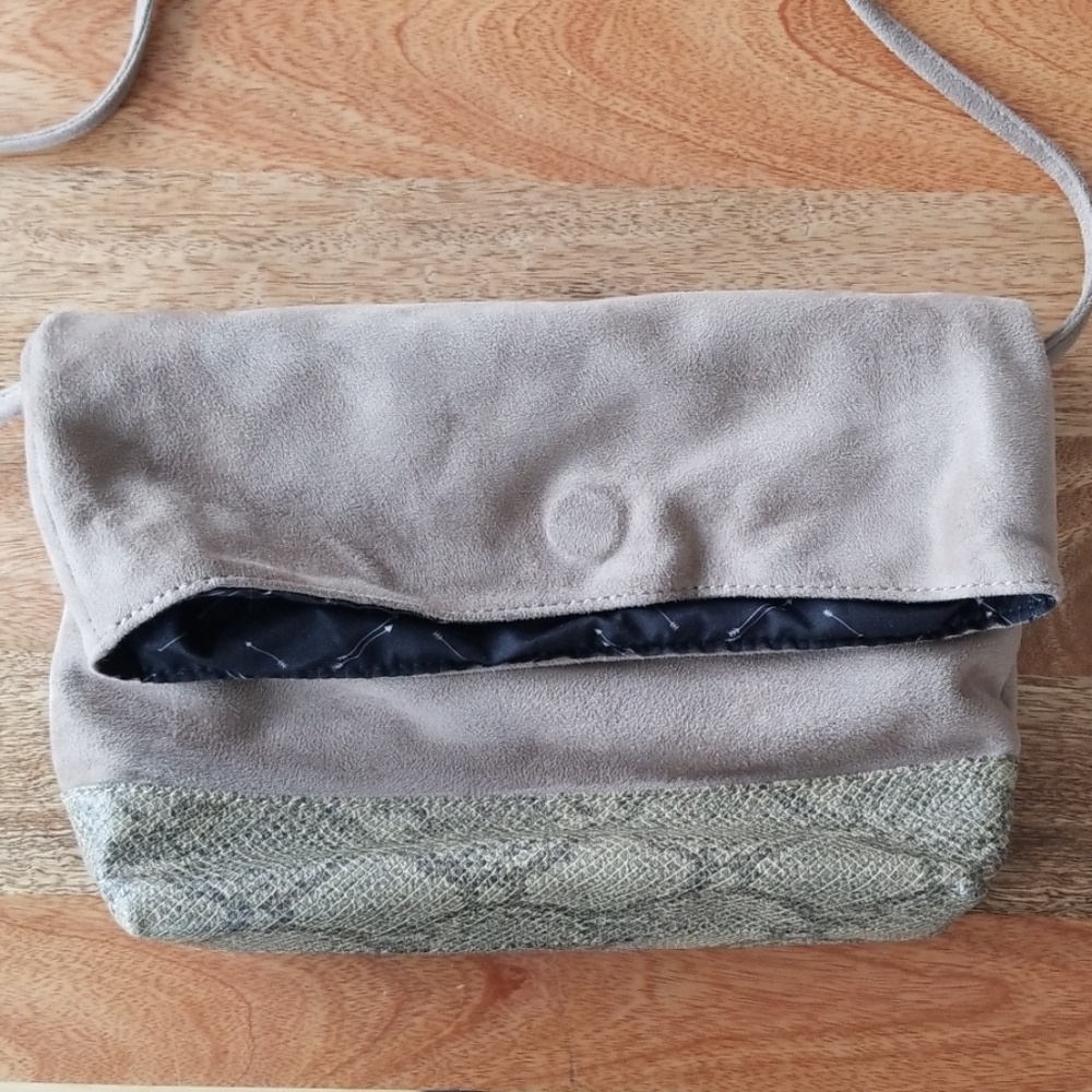 Free People Faux Suede Clutch